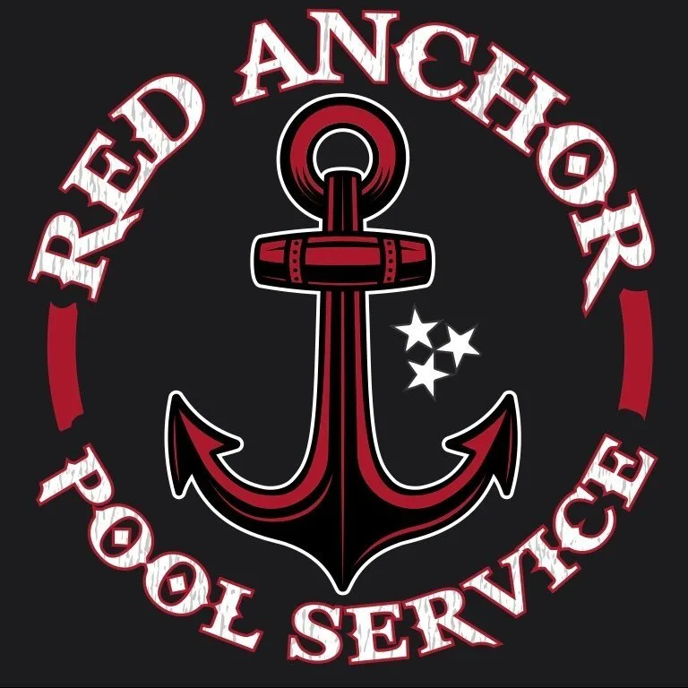 Red Anchor Pool Service logo - professional pool cleaning in Hendersonville TN